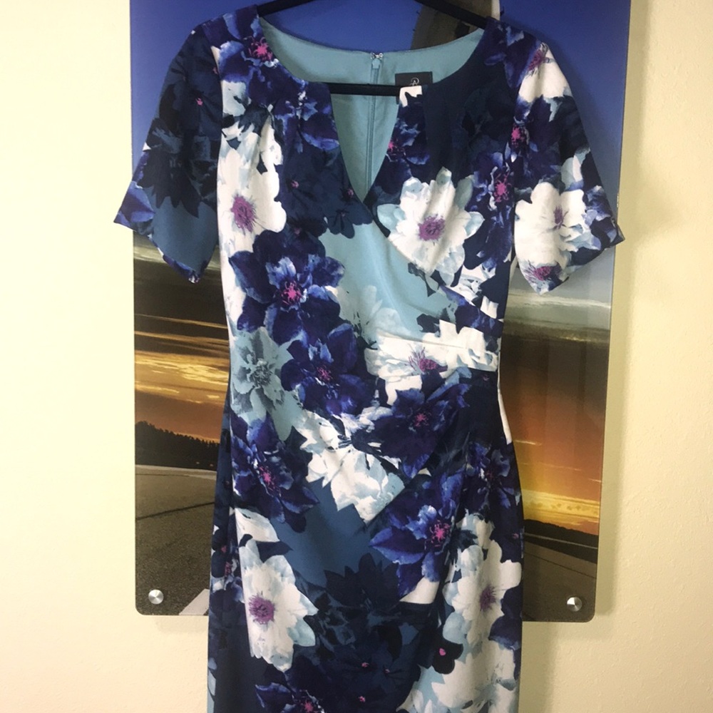 ADRIANNA PAPELL - Floral Print Dress Size 4